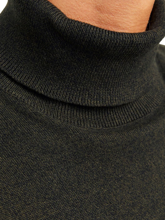 Langarm-Pullover Khaki