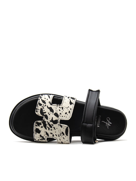 Δερμάτινα Γυναικεία Σανδάλια Flatforms Λευκά