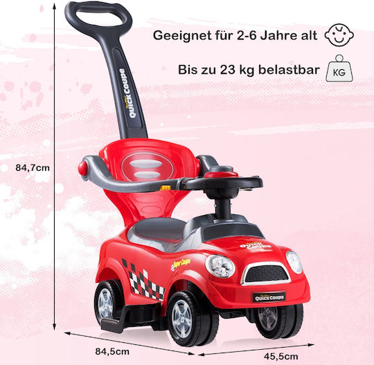 Costway Проходилка Количка Ride On TY584778RE Червен