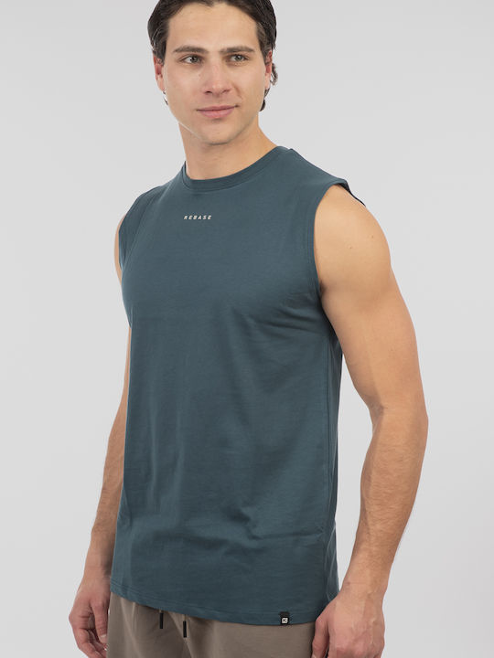 T-shirt Πετρόλ