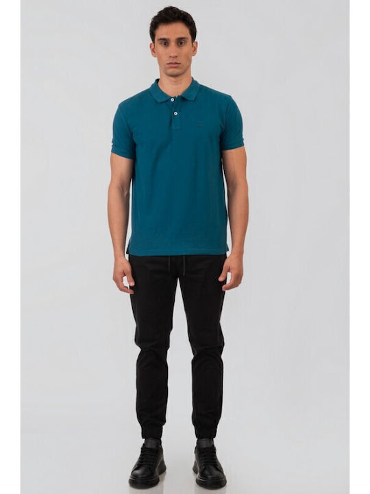 Polo T-shirt Πετρόλ