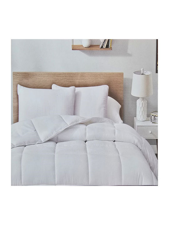 Kotonia Home Tagesdecke Anderthalbbetten Mikrofaser Weiß 180x200cm