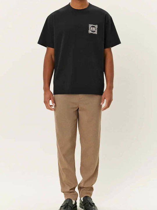Tricou Black, Ivory