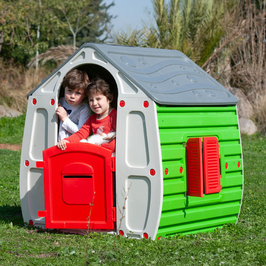 Chipolino Căsuță De Joacă Pentru Copii Magical House Cu Gard Verde 102x90x109cm