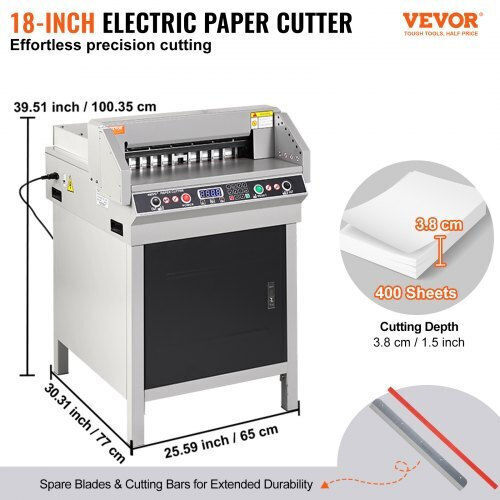 Vevor Office Cutting Electric Machine Guillotine 45.72cm