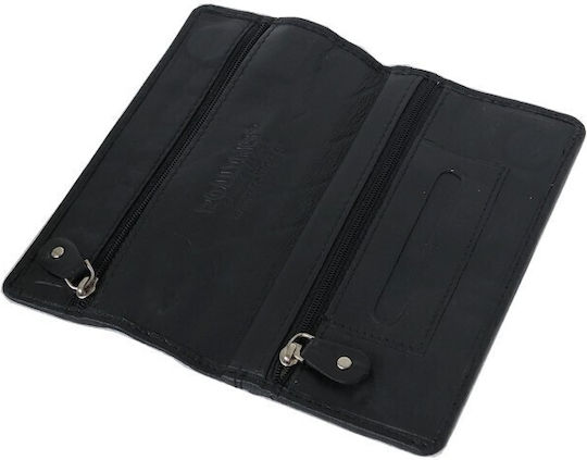 Tou Pappou Lederne Tabaktasche mit Verschluss genuine leather