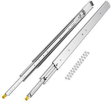 Vevor 1 Pair 18-60 In Soft-close Drawer Slides Ball Bearing Full Extension