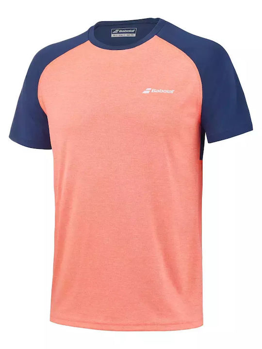 Babolat Play Crew 3MTD011-5053 Men's Tennis Shirt Orange