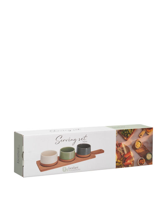 Excellent Houseware Κεραμική Ορντεβιέρα Γκρι Ø40cm 4τμχ Excellent Houseware Κεραμική Ορντεβιέρα Γκρι Ø40cm 4τμχ