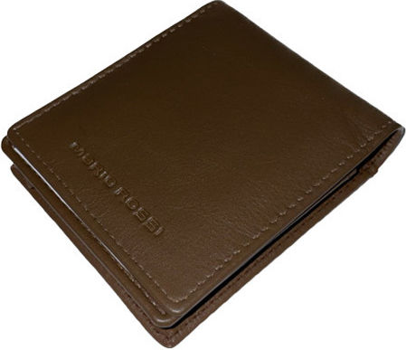 Mario Rossi Чанта от еко кожа със закопчаване 11.5x7см. Light Brown