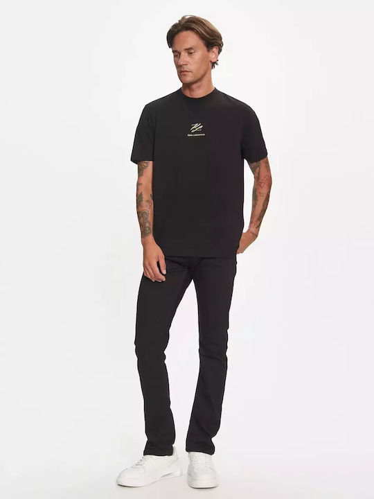 Crewneck T-shirt Μαυρο