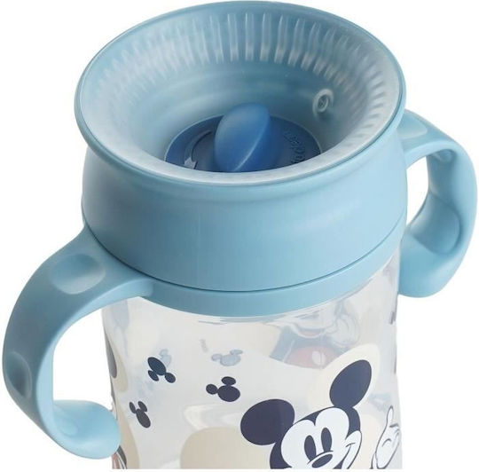 Thermobaby Mickey Mouse Full Smiles Baby Sippy Cup Plastic with Handles Multicolour 360ml