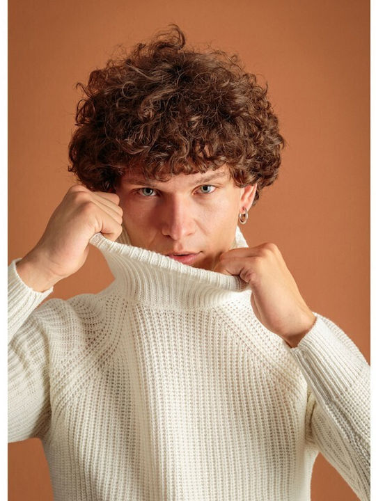 46-206-001 Langarm-Pullover Weiß