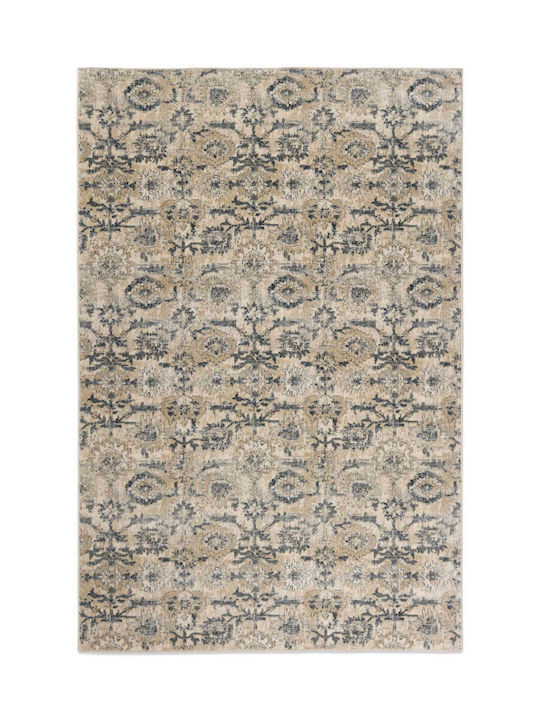Ns Carpets Montana-X Teppich Rechteckig Synthetisch,Polyester/Cotton/Leather Cream Grey