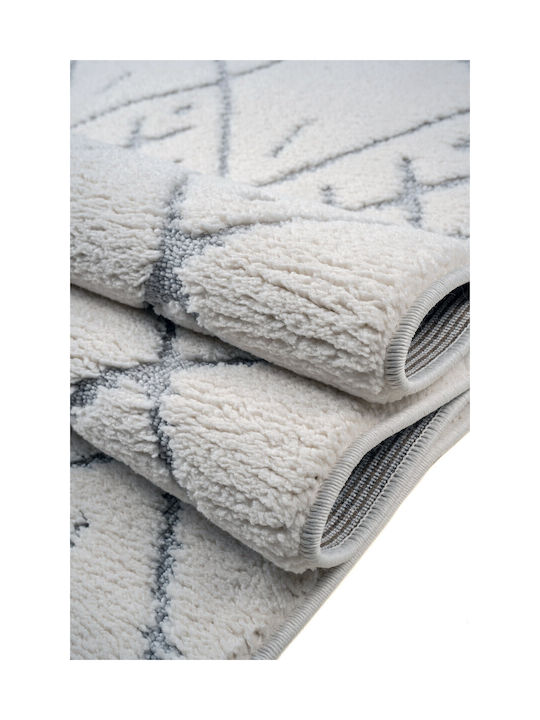 Klonaras Σετ Μοντέρνα Χαλιά Κρεβατοκάμαρας Cream KL472672 3τμχ