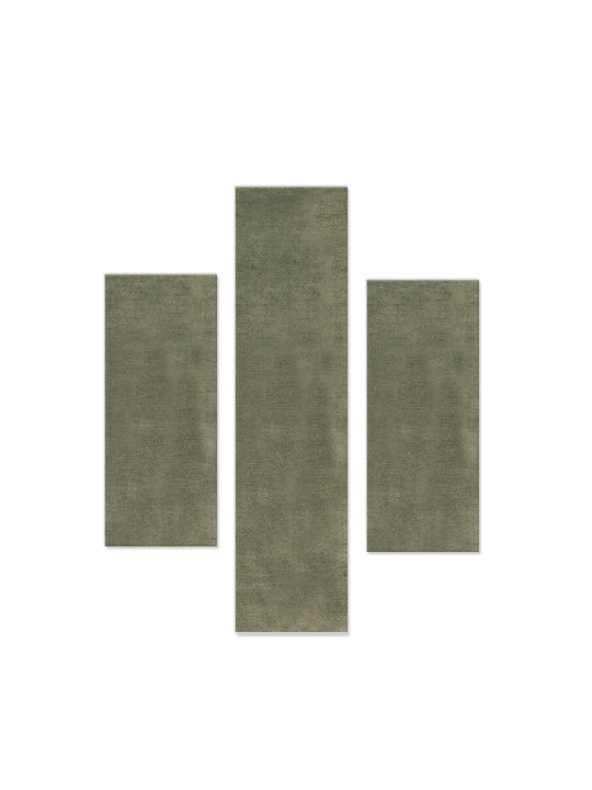 Newplan Modern Bedroom Rugs Set L.green NP122264 3pcs