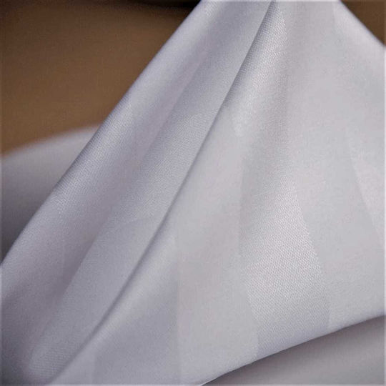 Set 10 Șervețete de Ospătar 100% Bumbac Damask Dungi Lățime 40x65 Cm