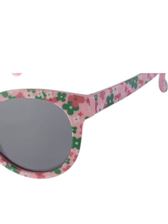 Paolo Moss Butterfly Kids Sunglasses Flowers Pink