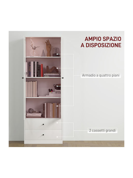 Kitchen Floor Drawer Unit White 59x30x164cm