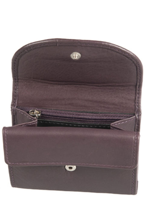 Leather Men's Wallet Classic Purple