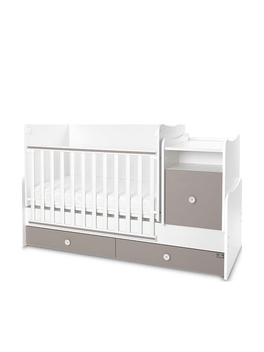 Lorelli Babybett Multifunktional Trend Plus Weiß mit Matratze 70x160cm