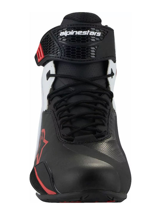 Alpinestars Faster-4 Ανδρικά Μποτάκια Μηχανής Δερμάτινα Λευκά