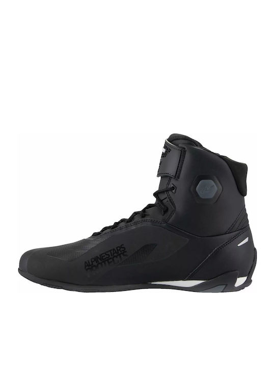 Alpinestars Faster-4 Ανδρικά Μποτάκια Μηχανής Μαύρα