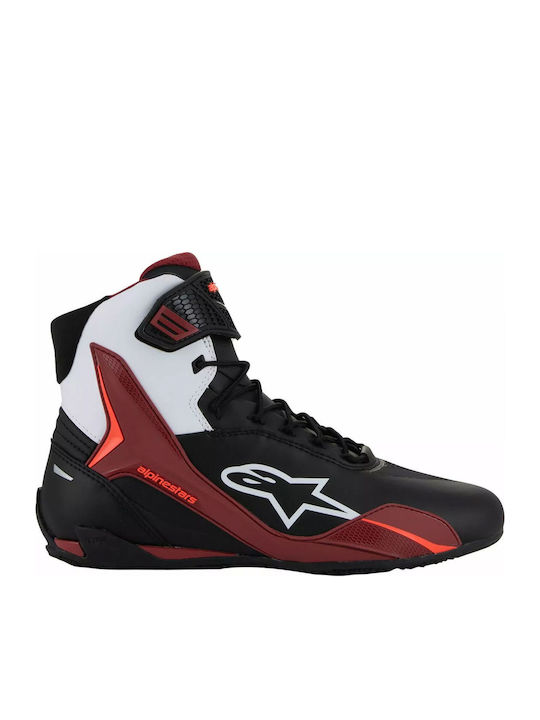 Alpinestars Faster-4 Din piele Roșii