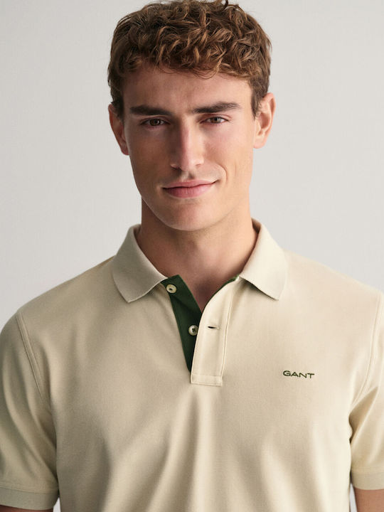 Polo T-shirt Μπεζ