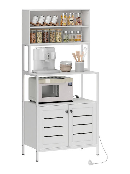 HomCom Συρταριέρα Λευκή 80x42x171cm