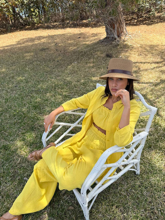 Achilleas Accessories Women's Pants Beachwear Yellow