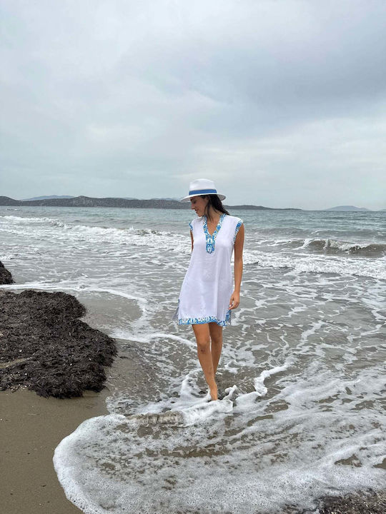 Achilleas Accessories Women's Mini Dress Beachwear White