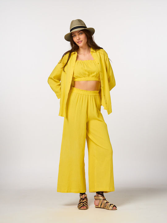Achilleas Accessories Women's Pants Beachwear Yellow