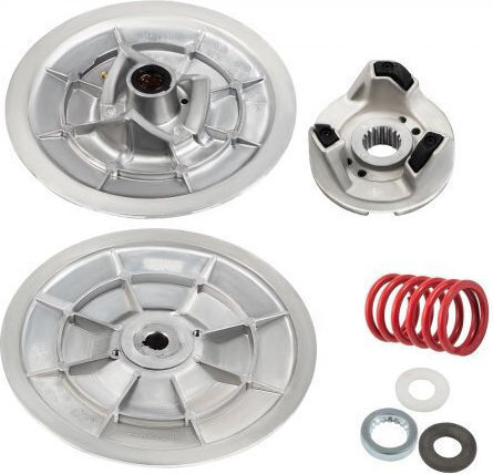 Vevor Golf Cart Secondary Driven Power Clutch Kit Metal Surface Drive Clutch 1985-2007 Driven Clutch Kit Compatible Yamaha Low End G2-G28 Golf Cart Spring
