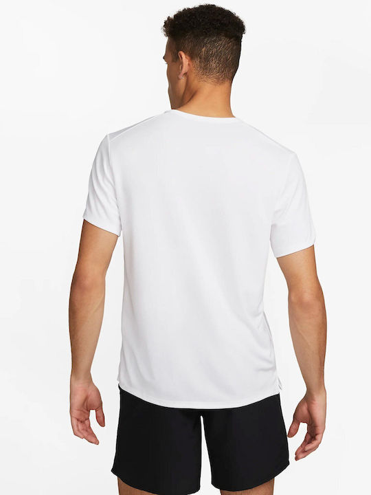 Nike Dri-Fit Miler Dri-Fit T-shirt Λευκό