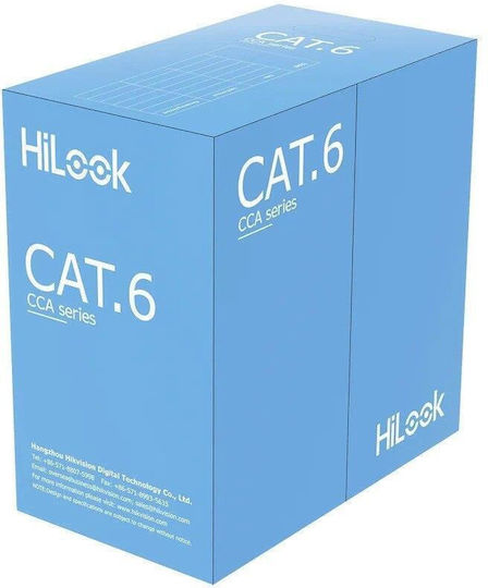 Hikvision Hilook Nc-1ln6uu/cca U Utp Кат.6 Cca Кабел 4x2xawg23 Pvc 305 М