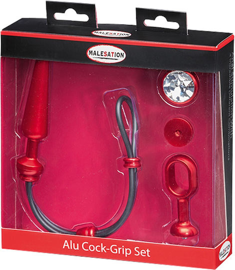 Malesation Alu-cock-grip Set Mittel Rot