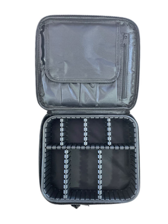 Beauty Salon Beauty Case Νεσεσέρ Οργάνωσης Καλλυντικών Τετράγωνο Μαύρο