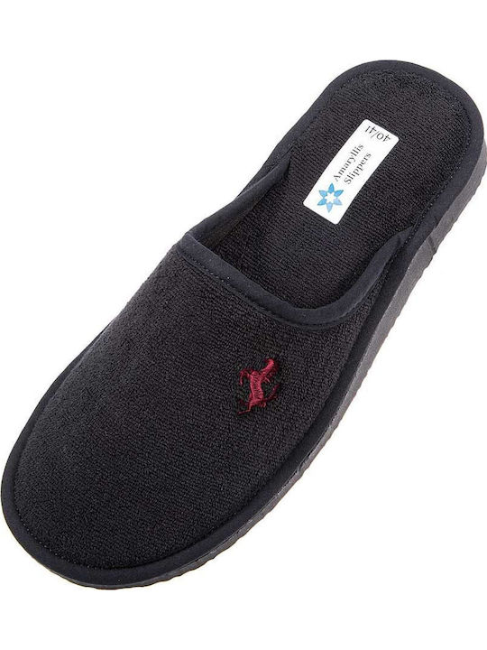 Men's Terry Slippers Black
