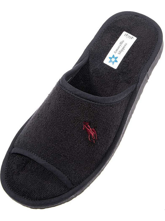 Men's Terry Slippers Black