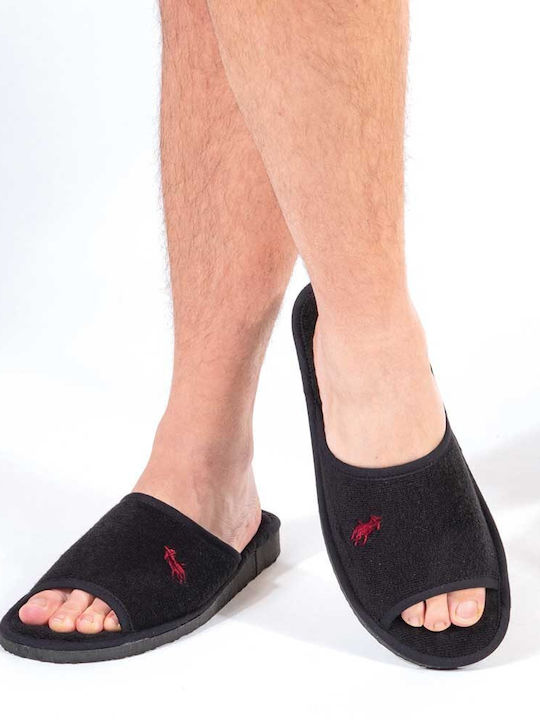 Men's Terry Slippers Black