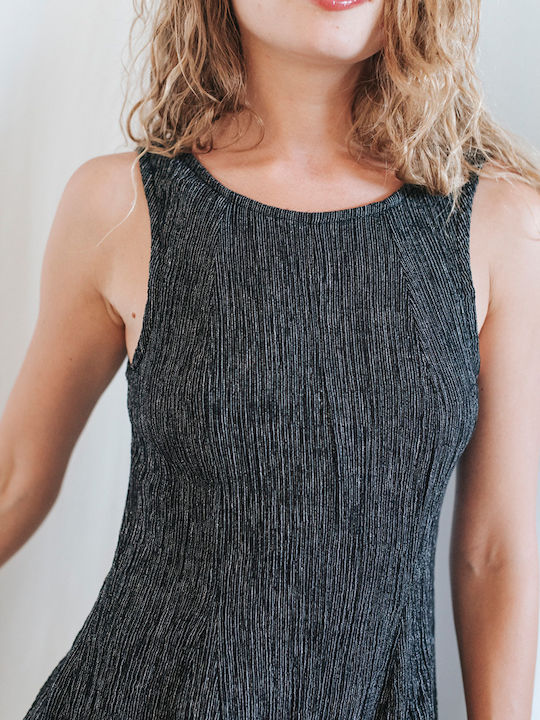 De Damă Fără mâneci Short întreg Black