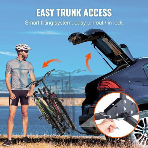 Vevor Car Bike Tow Hitch Rack for 2 Bikes
