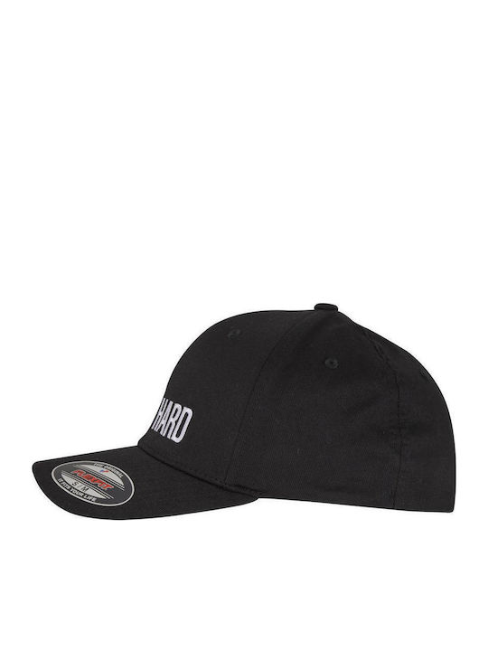 Mr.tee Hustle Wording Flexfit Cap Black Q25 Mt3275-00007