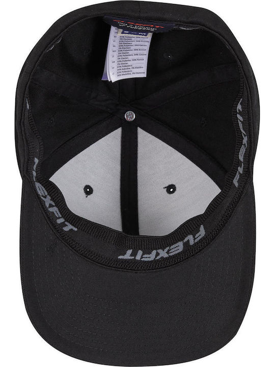 Mr.tee Hustle Wording Flexfit Cap Black Q25 Mt3275-00007