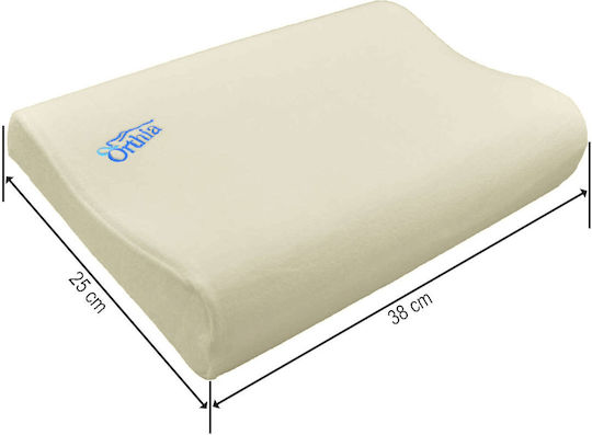 Orthia Baby Sleep Pillow Comfort Softfeel Viscoelastic Beige 25x38cm
