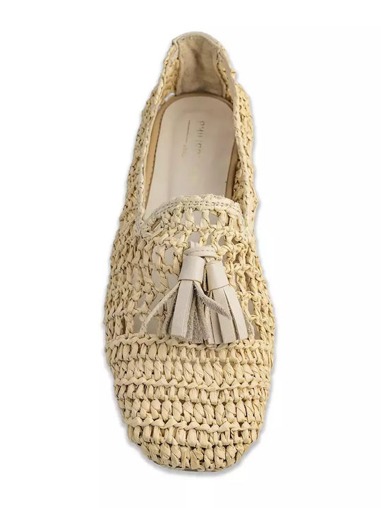 Damen Ballerinas in Beige Farbe