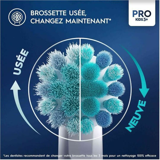 Oral-B Ανταλλακτικά Ηλεκτρικής Οδοντόβουρτσας Pro Kids 4τμχ για 3+ Χρονών