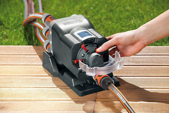 Automatic Water Distributor 6 Outlets 3/4 Inch Thread 6 Irrigation Zones Individual Operation 6 Bar Wall Mountable Black
