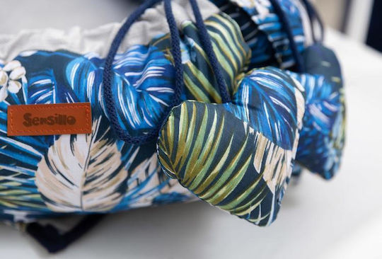 Sensillo Baby-Kissen Nest Blau 80x45cm